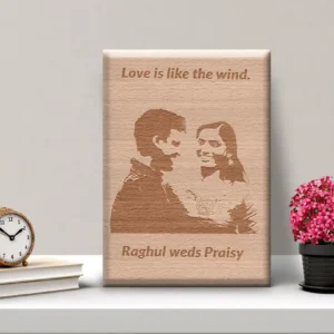 Wooden Engraved Photo Plaque